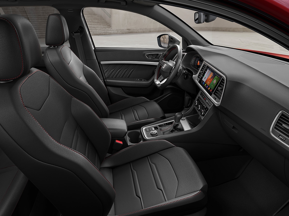 leather black seats for fr trim for a stylish touch
