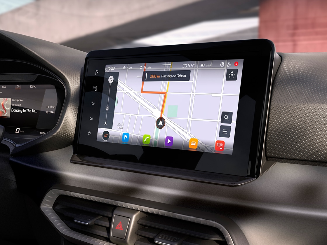 Seat ibiza touchscreen view 