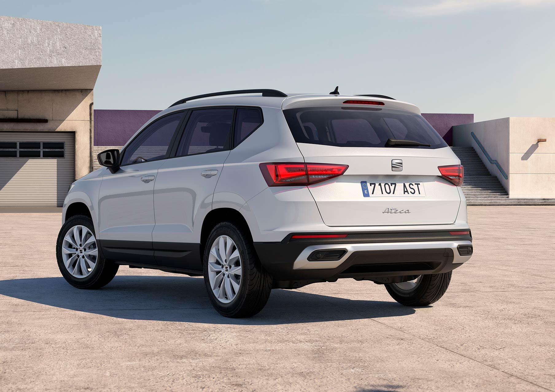 seat-ateca-nevada-white-colour-rear-view