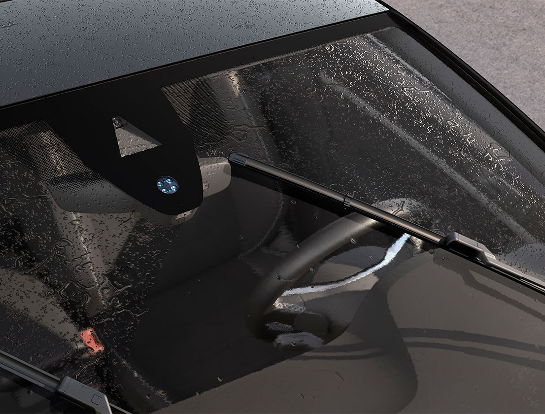 SEAT Ateca car dashboard exterior windscreen rain and light sensor
