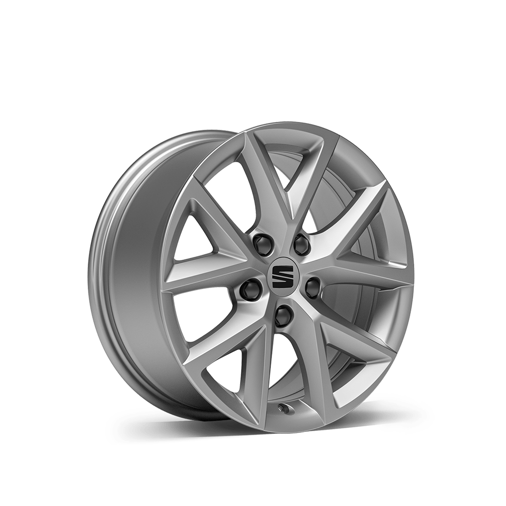 seat leon 16 inch brilliant silver alloy wheels