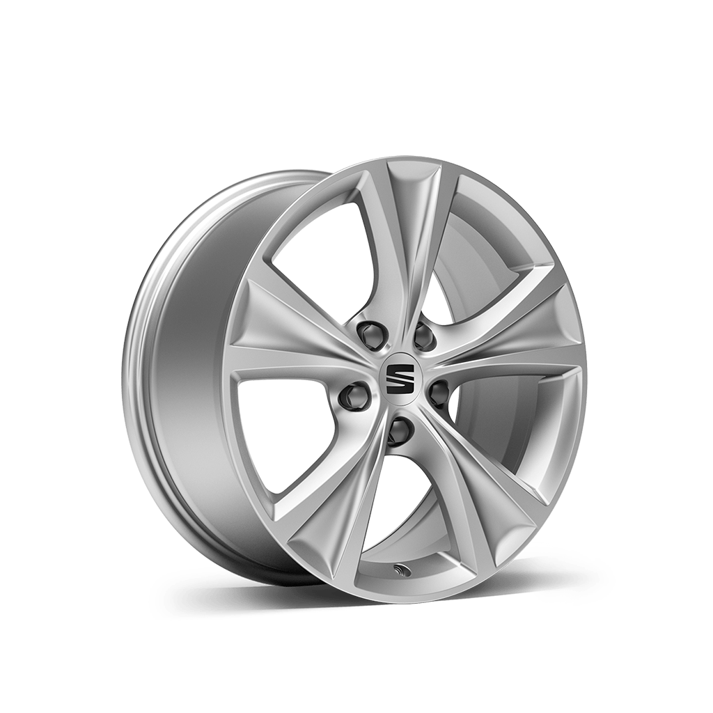 SEAT Leon 17 inch brilliant silver alloy wheel fr