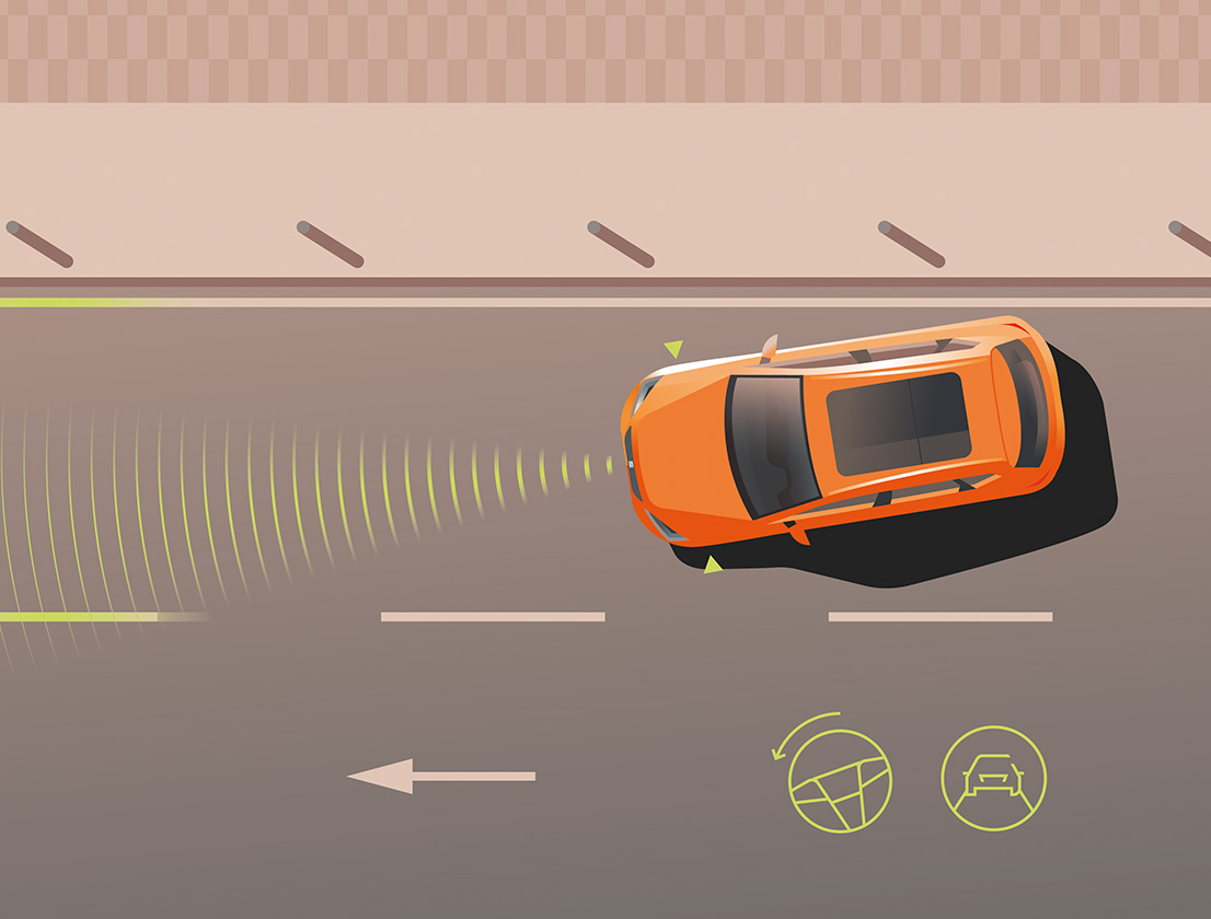 seat lane assist feature