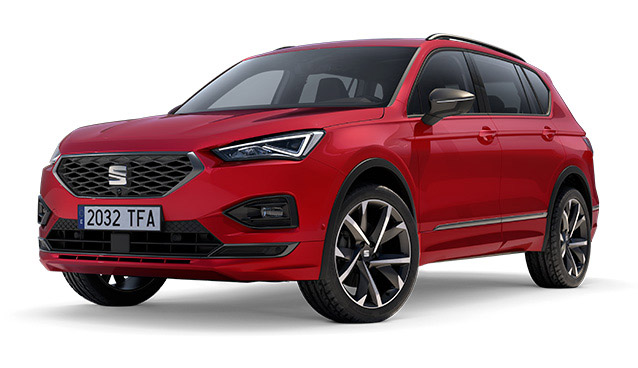 SEAT Tarraco FR in colour red with 20” alloy wheels