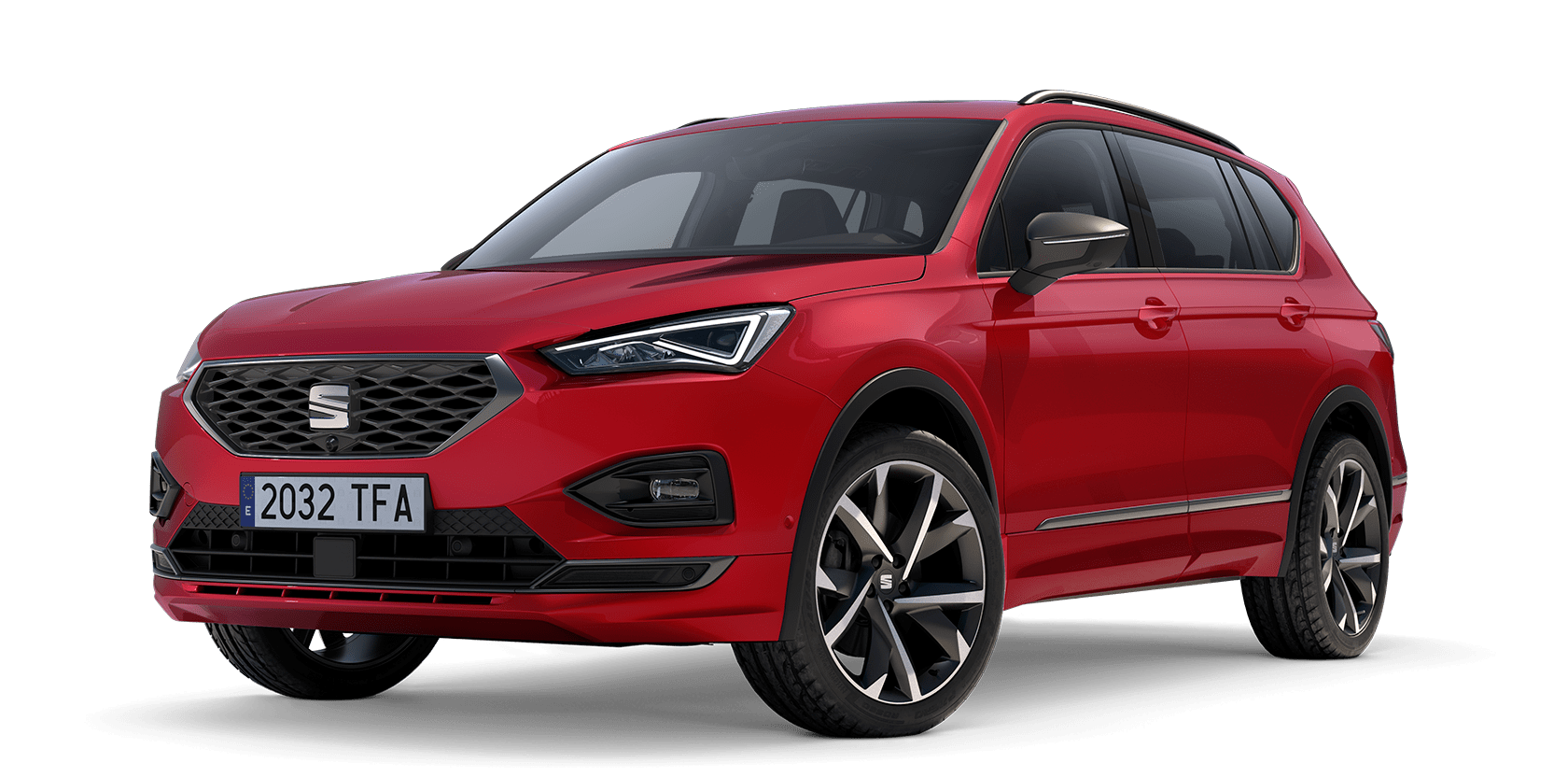 SEAT Tarraco FR in colour red with 20” Alloy Wheels