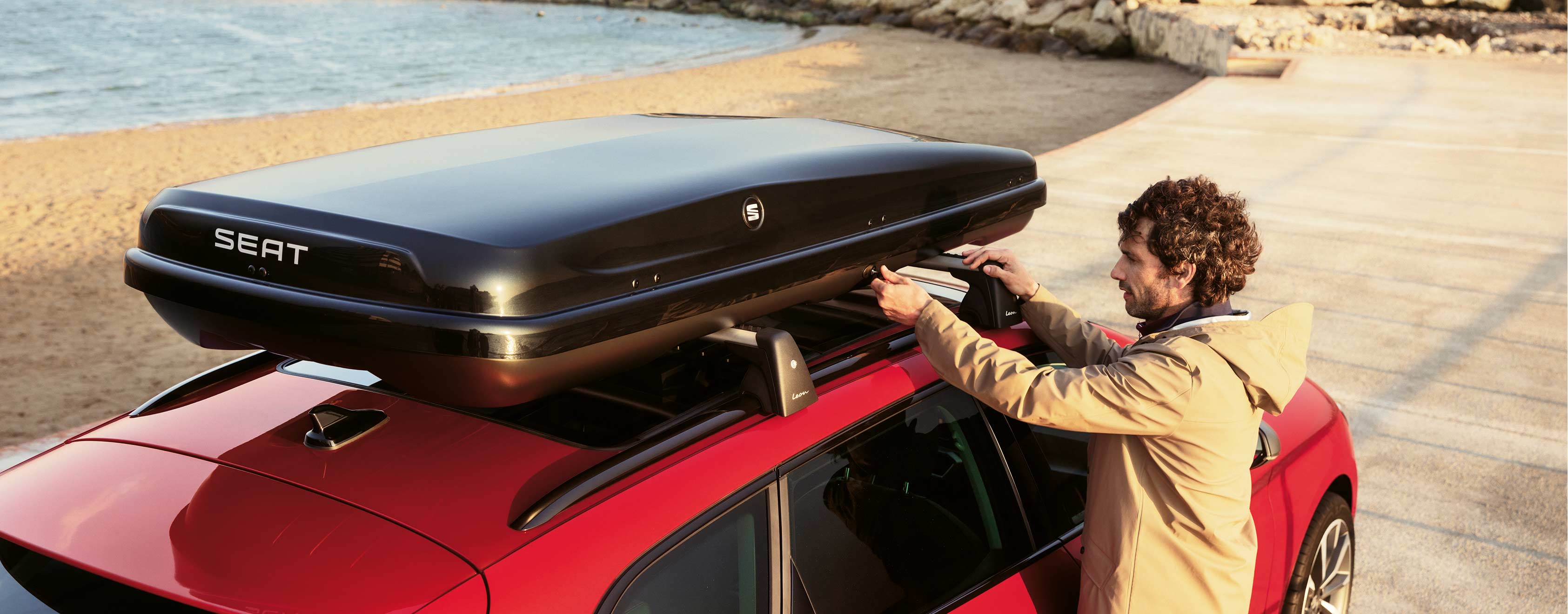 seat leon accessories roof box with 400 or 600 litre capacity options