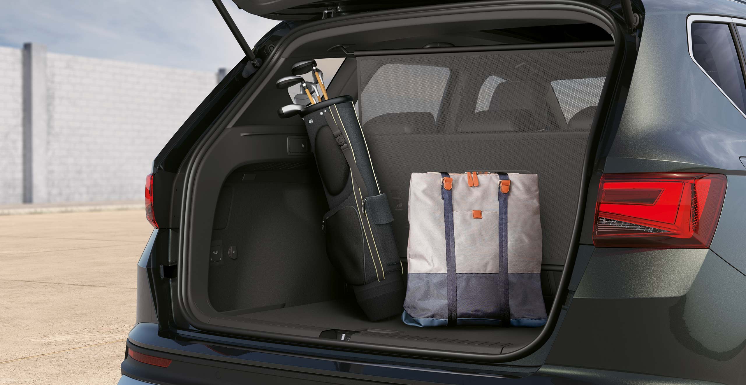 SEAT Ateca SUV rodium grey colour boot space