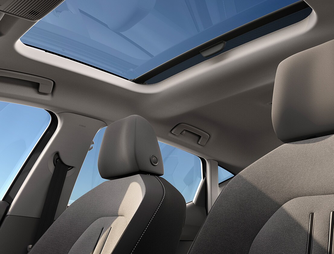 interior view of the seat leon panoramic roof 