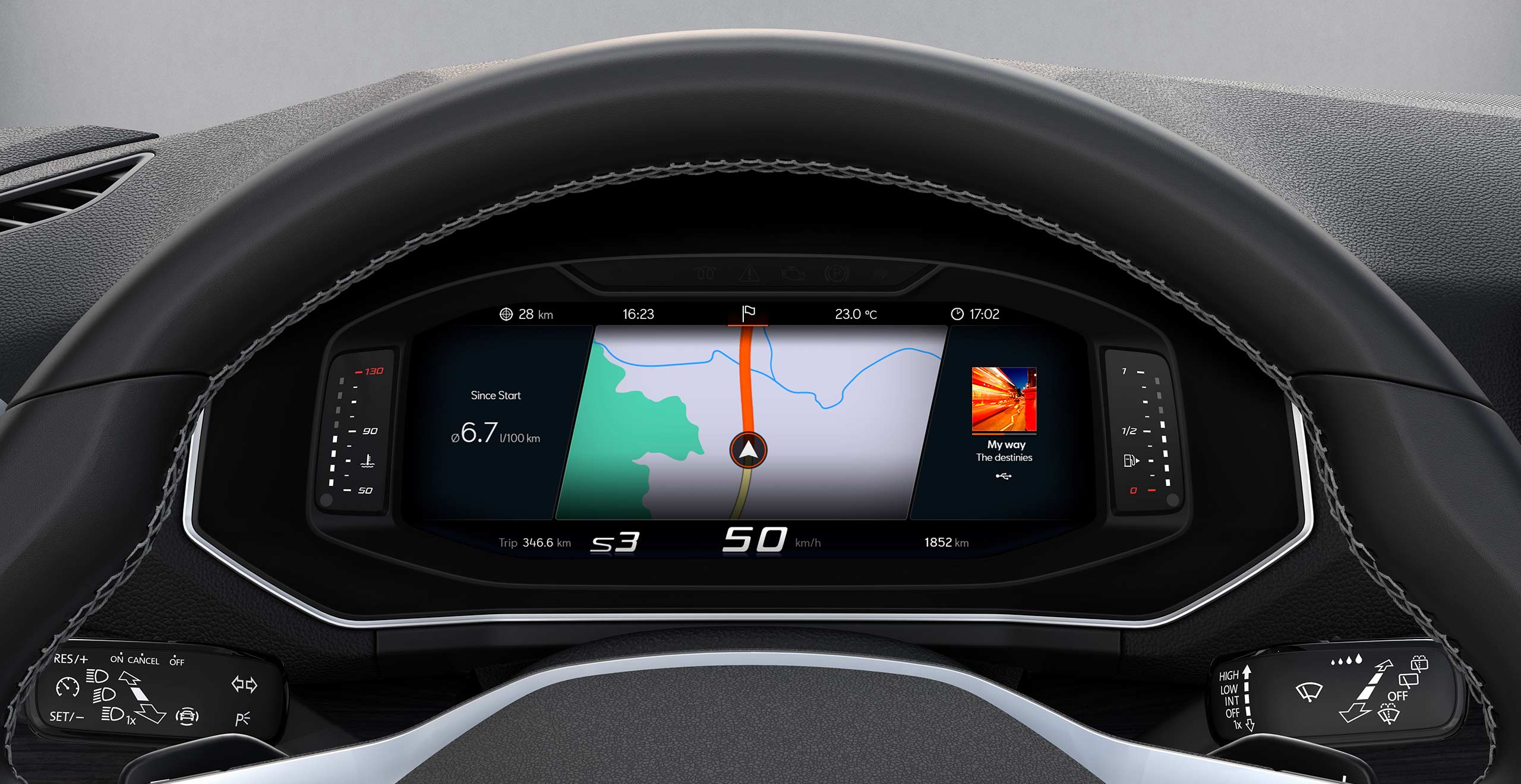 SEAT Tarraco digital cockpit customisable display