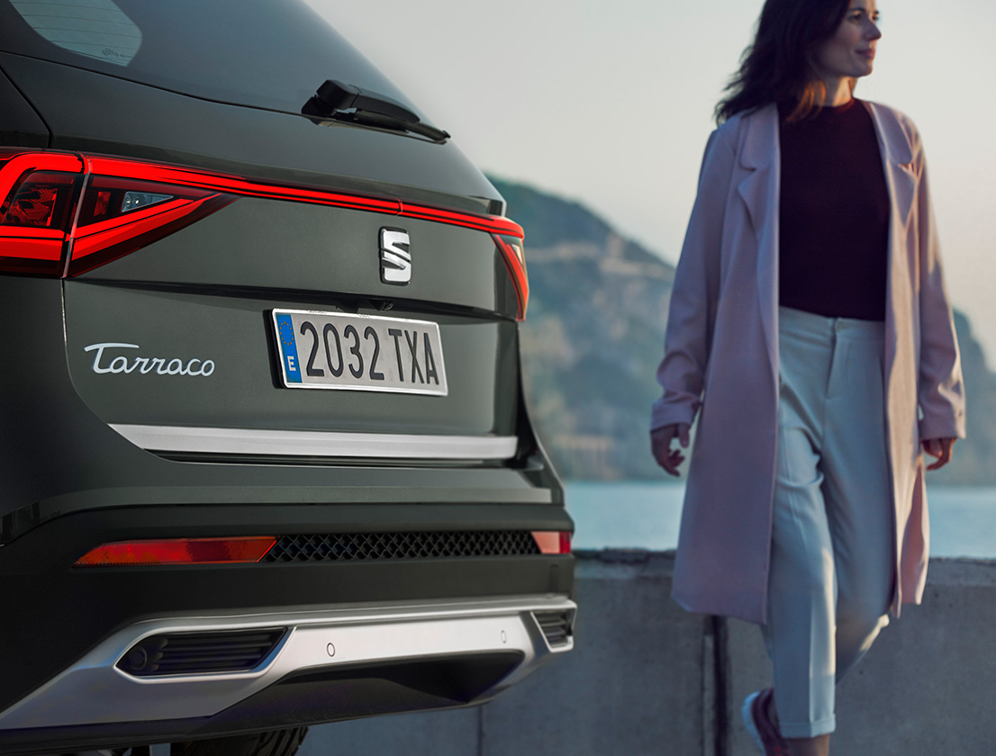 The SEAT Tarraco XPERIENCE with hatch door moulding  