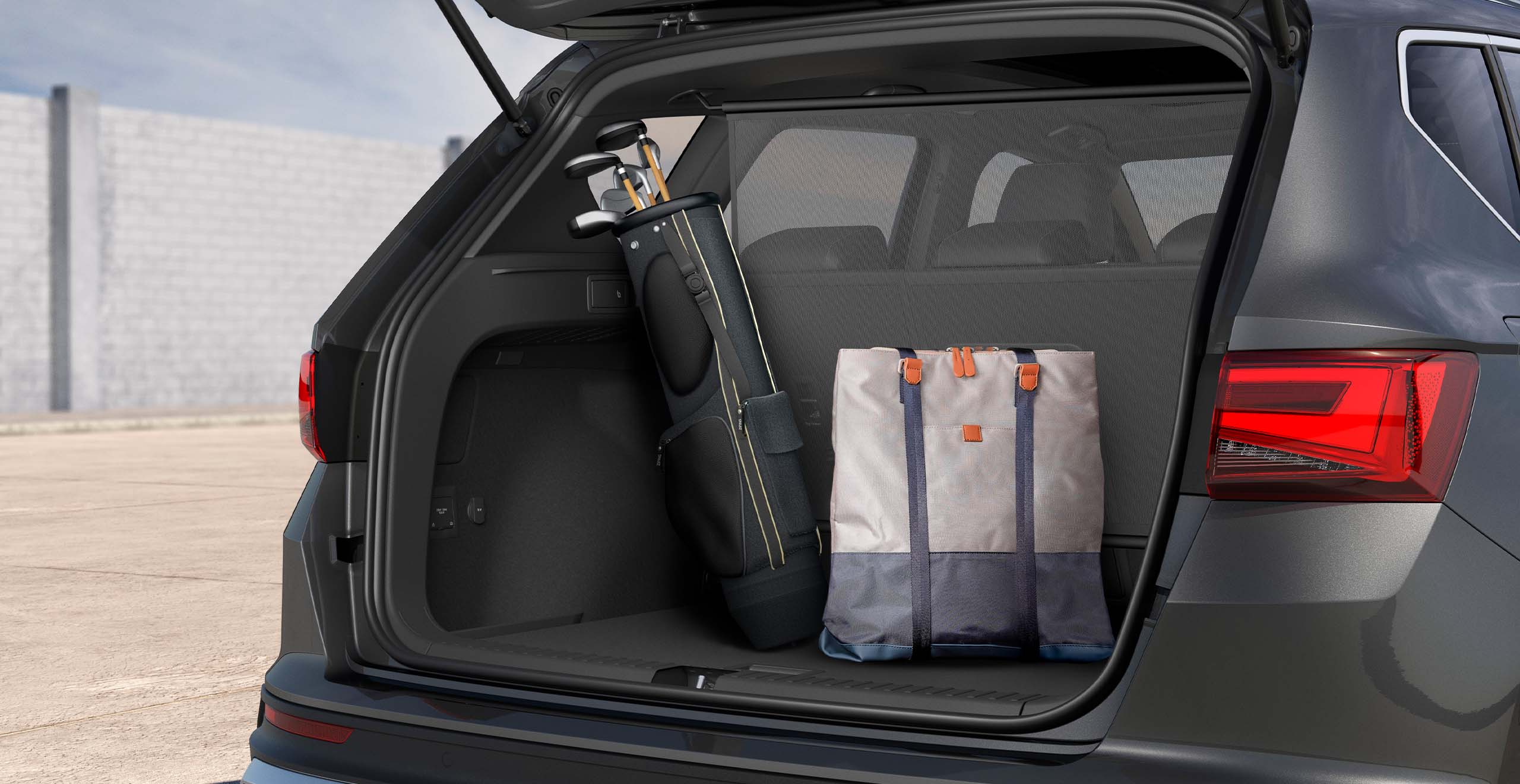 SEAT Ateca SUV rodium grey colour boot space