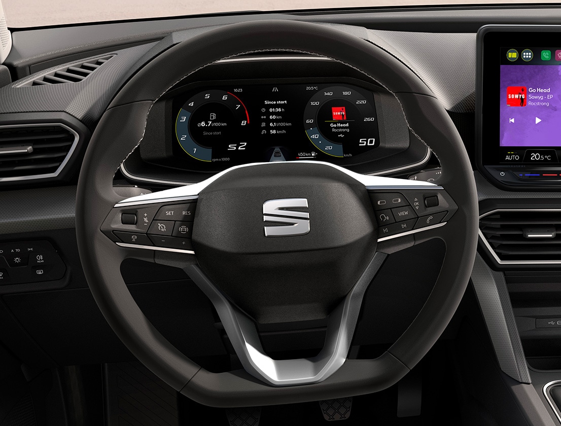 seat leon sportstourer sp 2024 customisable digital cockpit