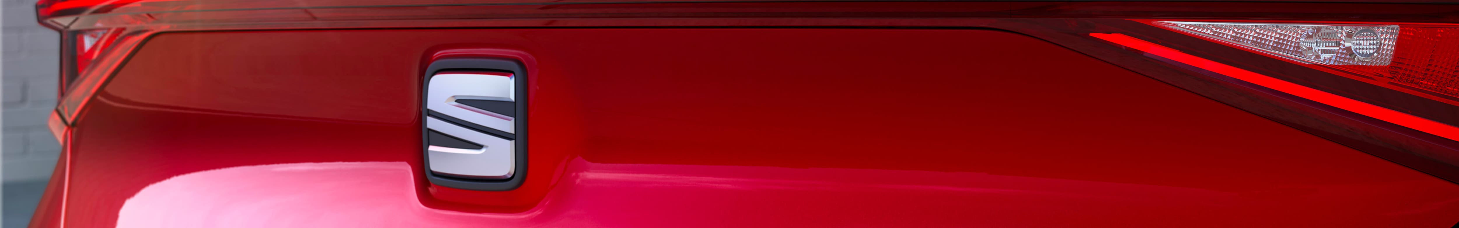 Rear view of SEAT Leon FR boot in Desire Red.
